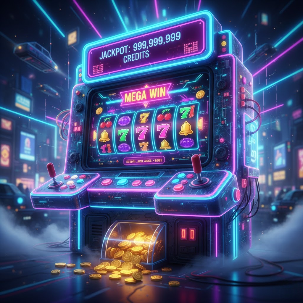 Gameplay arcade online dengan efek visual menarik