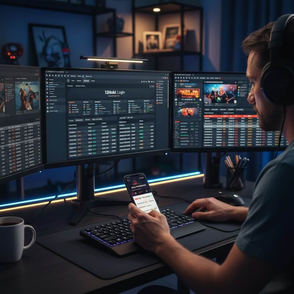 Pemain togel online fokus menggunakan 12Hoki Login untuk memasang taruhan 4D, 3D, dan 2D serta klaim promo harian
